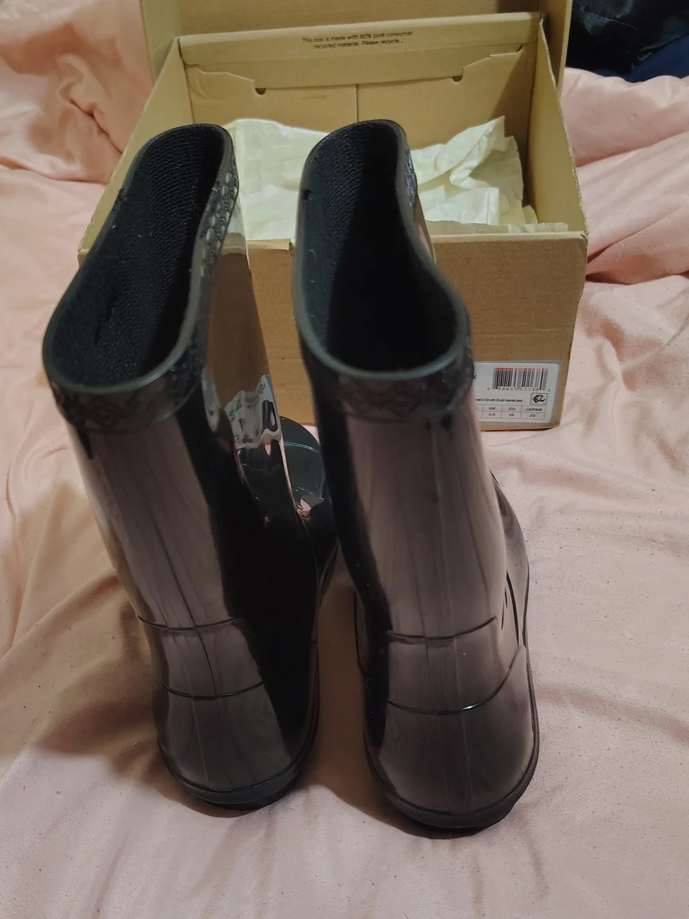 UGG Women's Black Rain Boots